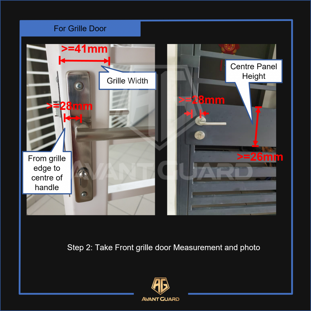 Grille Door Measurement Guide 2