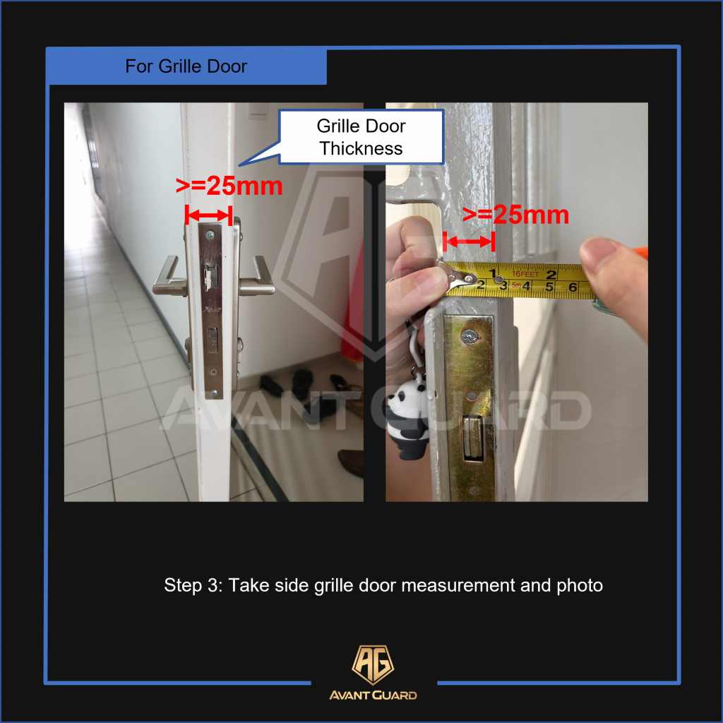 Grille Door Measurement Guide 3