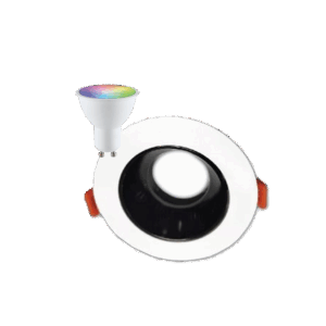 Avant Guard Smart Anti-Glare Eyeball 1xGU10 5W (75mm) – BLE Mesh – White + Black