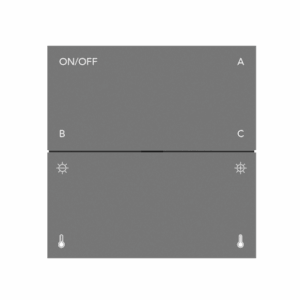 Avant Guard Smart Switch with Neutral (1-Group 3-Scenes with Dimmer and Color Tuner) – BLE Mesh (Grey)