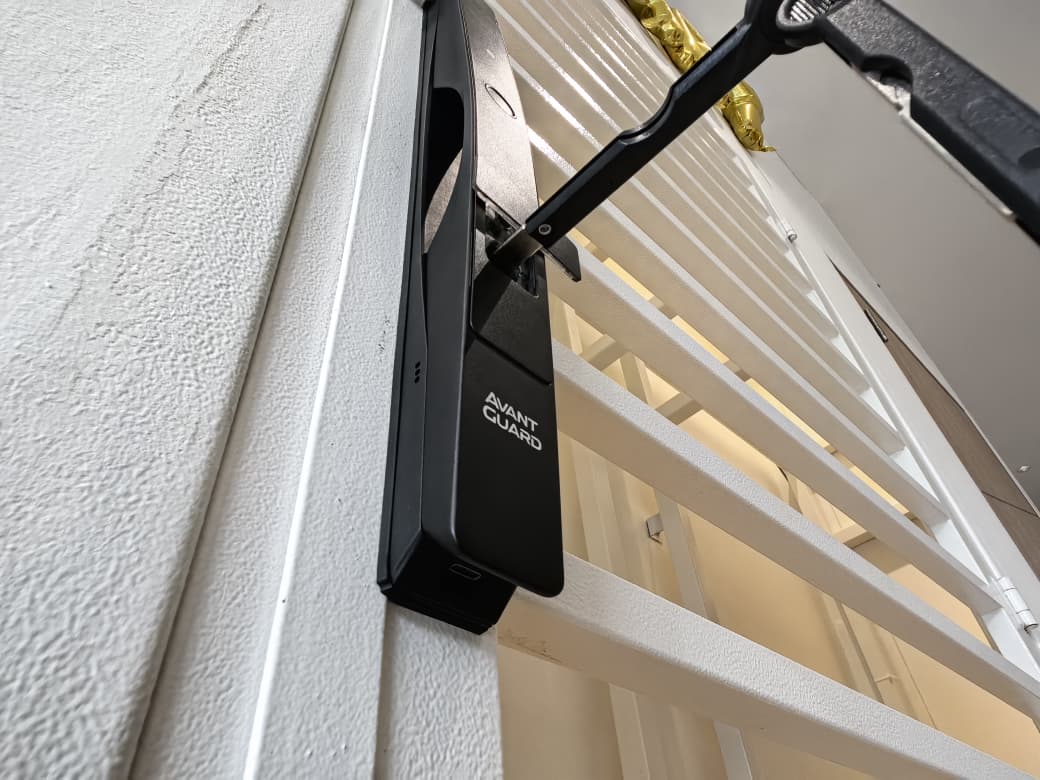 Avant Guard digital lock installed on a grille door