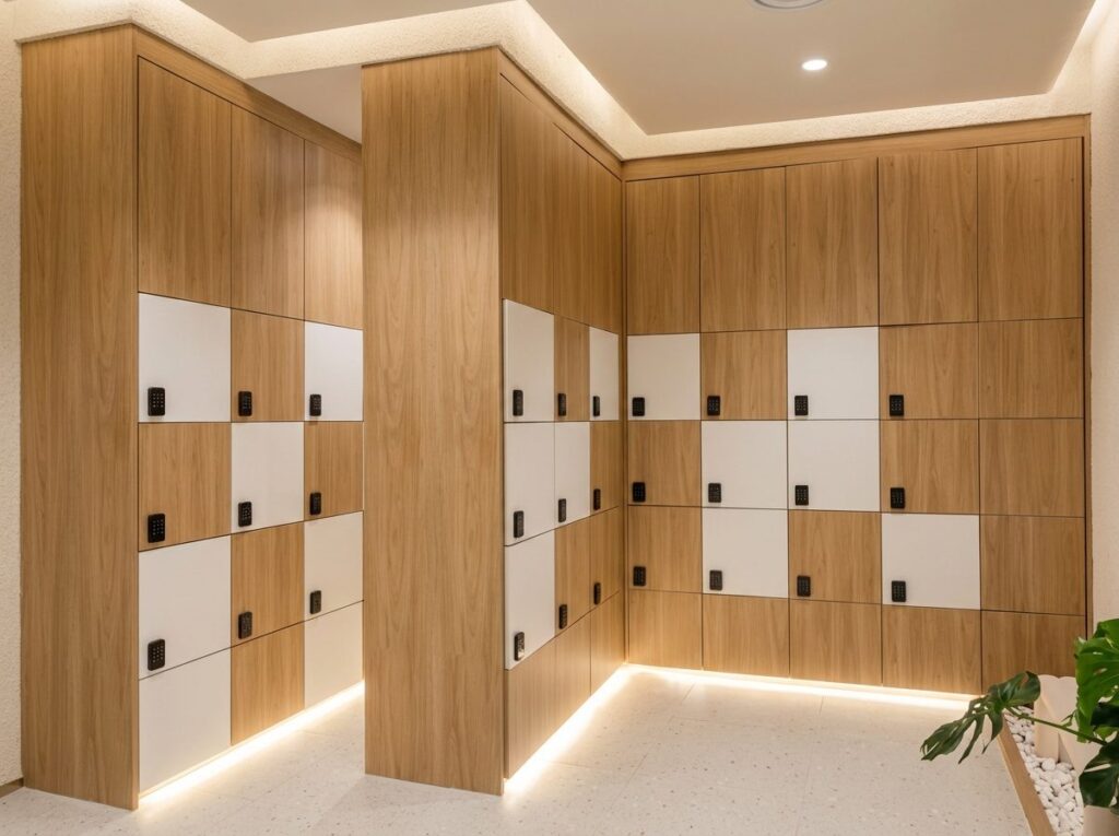 Smart lockers secured by Avant Guard Bluetooth locks